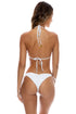 Luli Fama Pura Curiosidad Wavy Ruched Back Tie Side Bottom